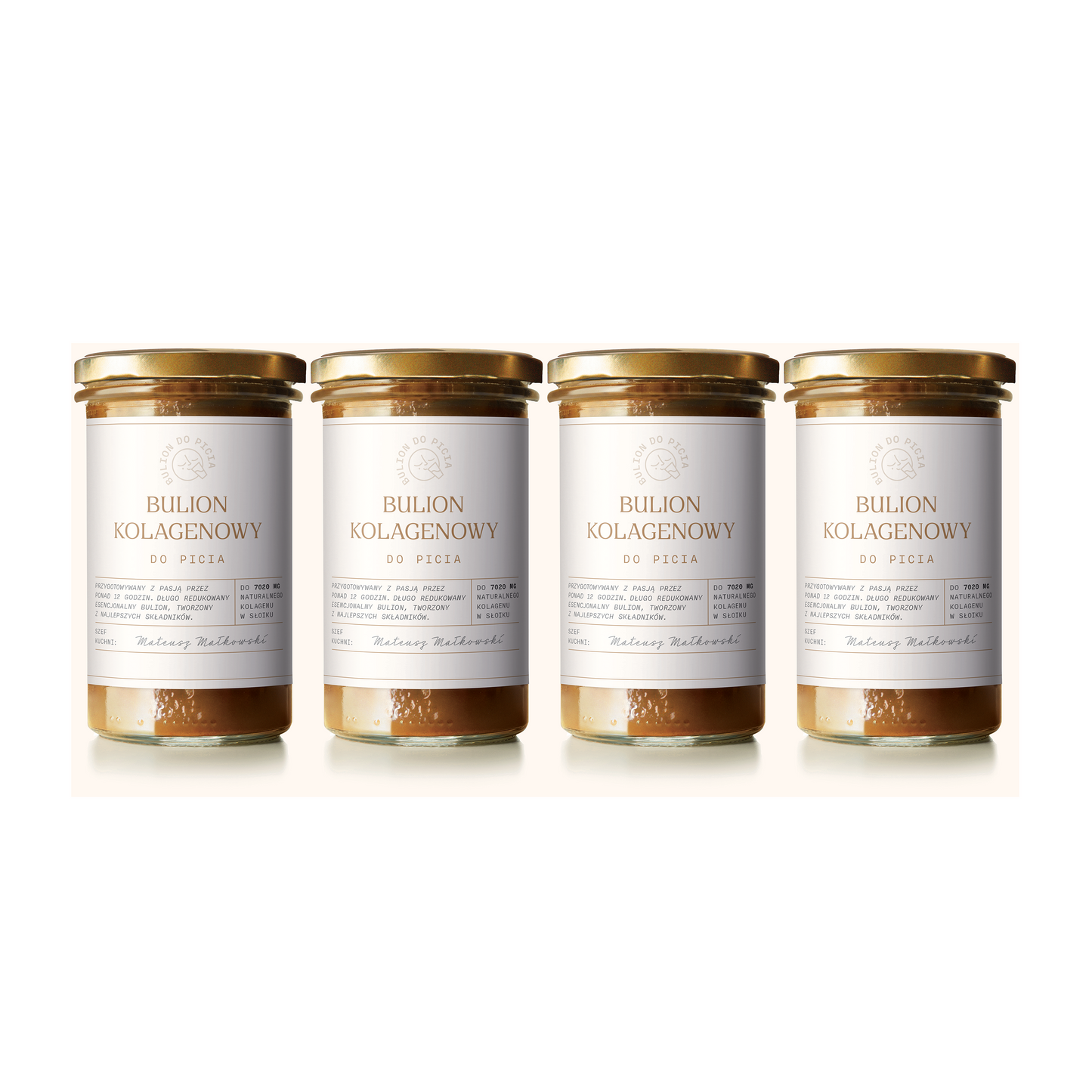 Bulion Kolagenowy Premium - Tygodniowa kuracja x4