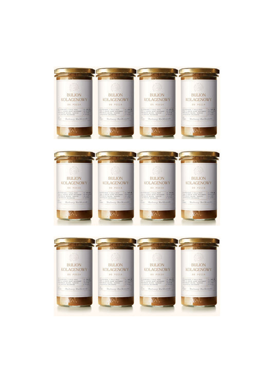 Bulion Kolagenowy Premium x12 Zestaw regeneracyjny