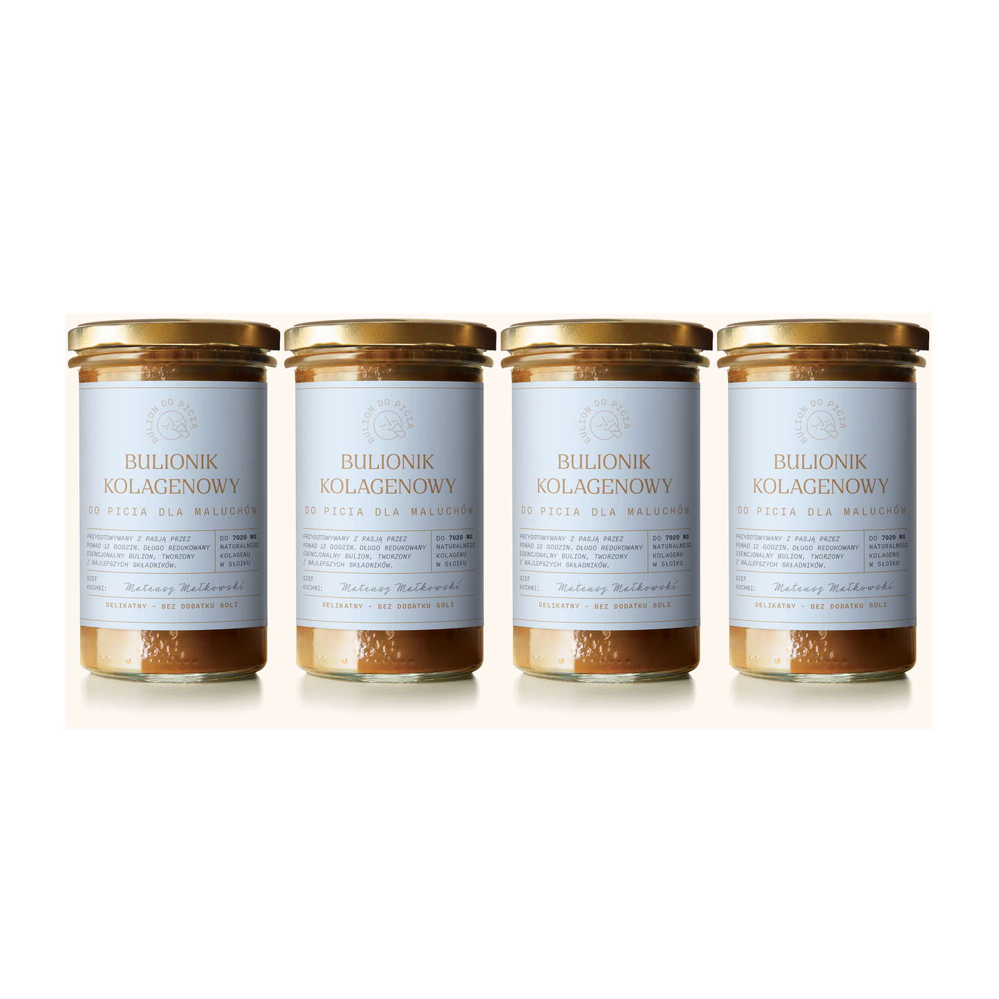 Bulion Kolagenowy dla dzieci premium - Tygodniowa kuracja x4