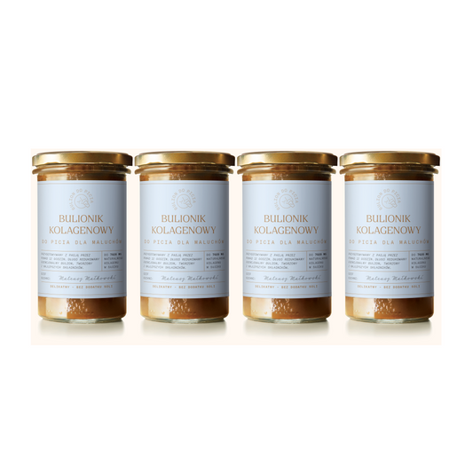 Bulion Kolagenowy dla dzieci premium - Tygodniowa kuracja x4