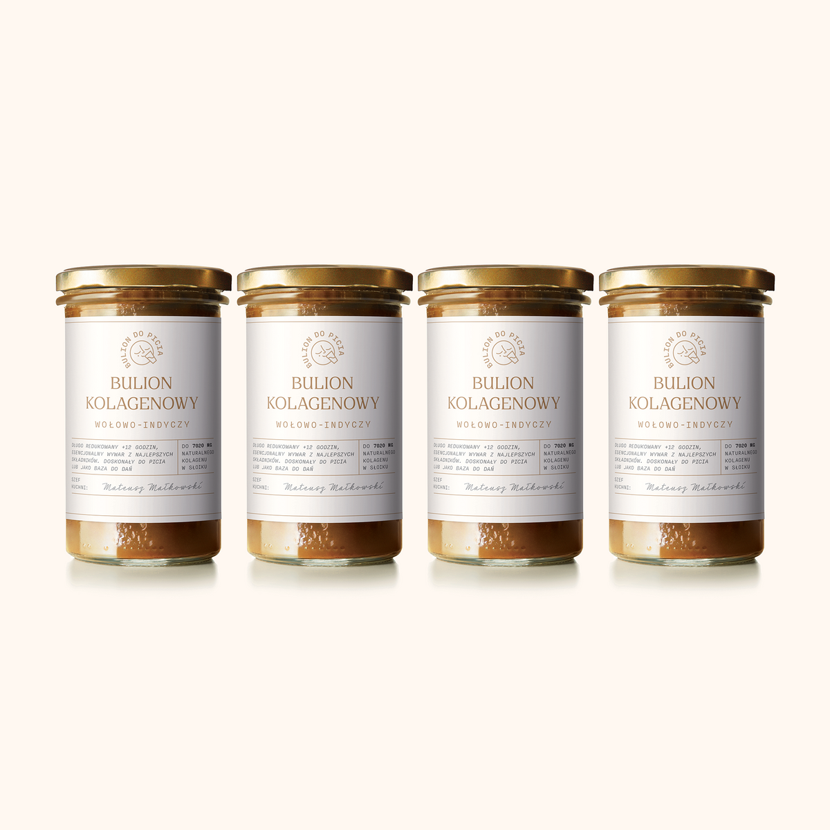 Bulion Kolagenowy Premium - Tygodniowa kuracja x4